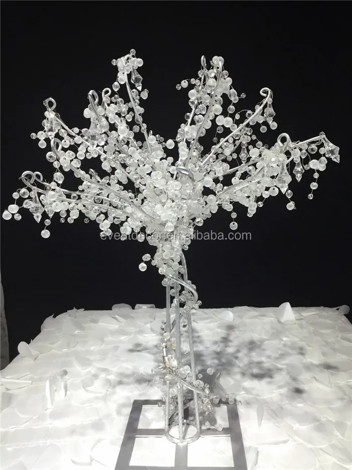 crystal acrylic and metal wedding tree centerpiece for
