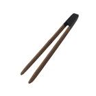 Toaster Serving light weight bamboo magnetic fry food tongs