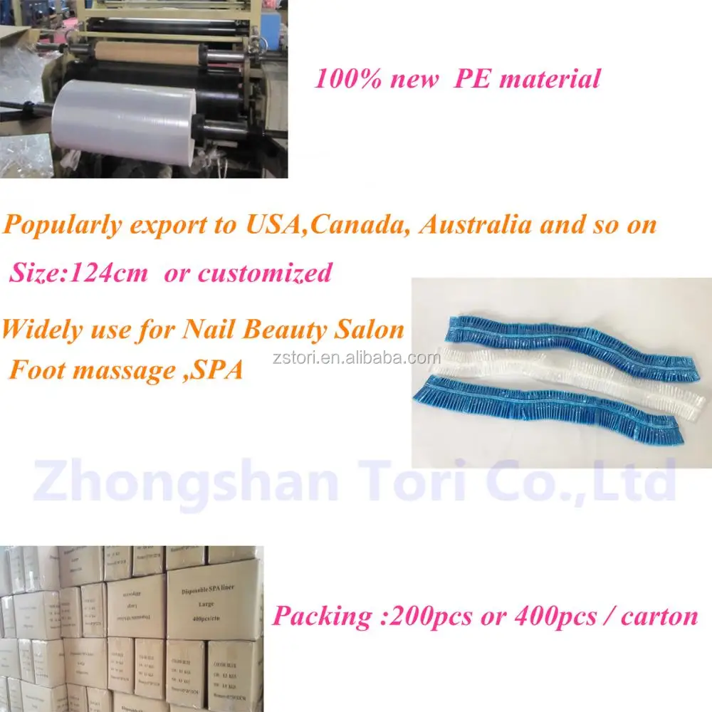 disposable spa pedicure foot tub liner pedicure chair cover