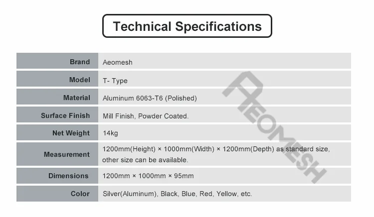AEOBARRIER T shape type Concert Barrier