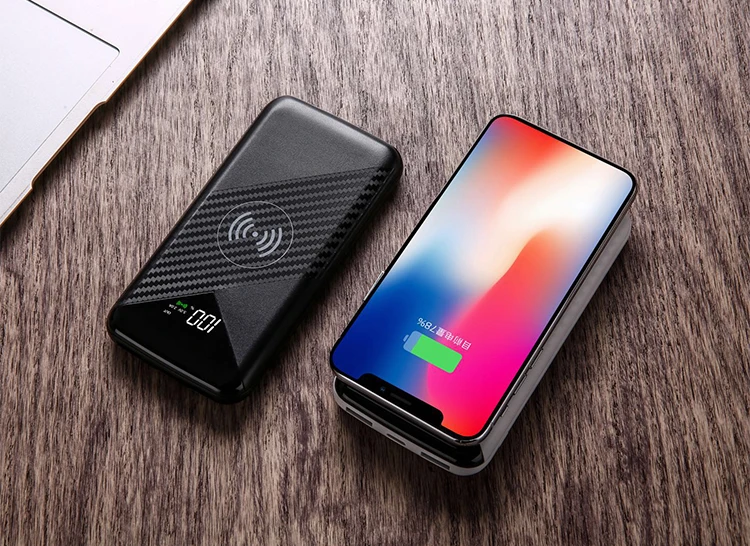Wireless Charger Sticker Battery Recondition Equipment Black Thin Power Bank - ANKUX.COM