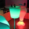commercial outdoor led nightclub furniture light up pub bar table bucket cooler bar table with remote control
