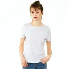 2018 Summer New Simple Style Short Sleeves Backless Bandage White T-shirt for Ladies
