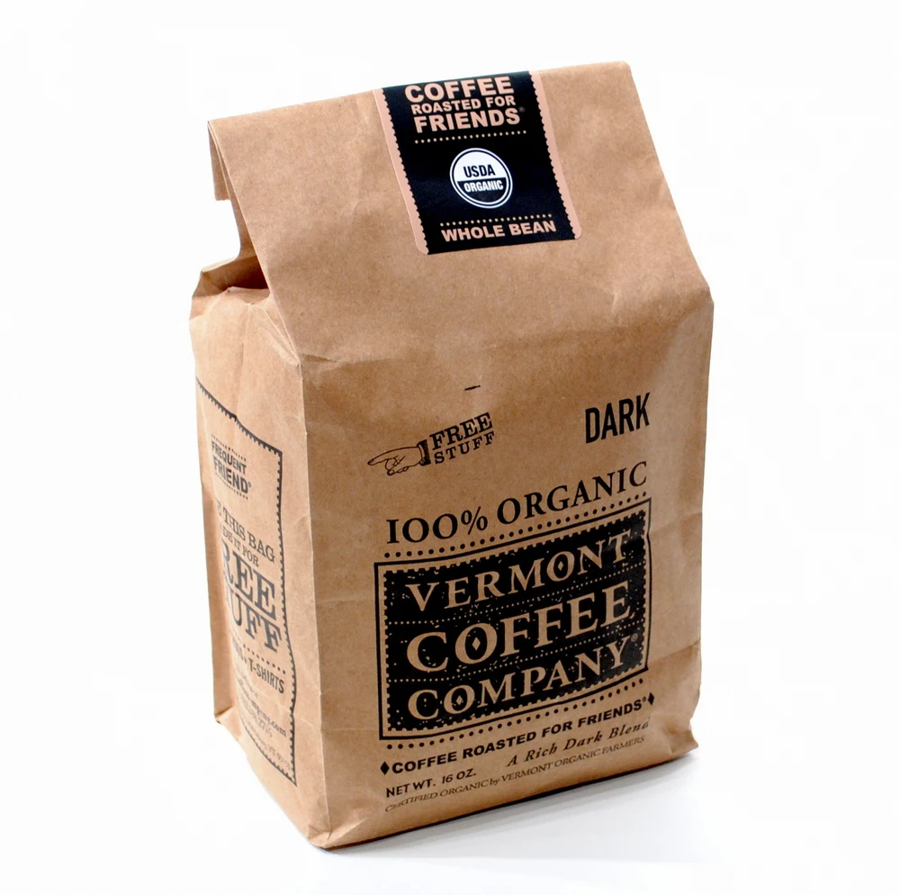 china cheap custom printing Kraft paper coffee bags, View coffee paper