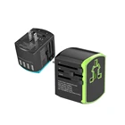 4 usb port international travel adaptor quick charge universal plug power worldwide power adapter