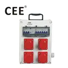 CEE electrical outlet multiple socket waterproof outdoor 3 phase distribution panel box