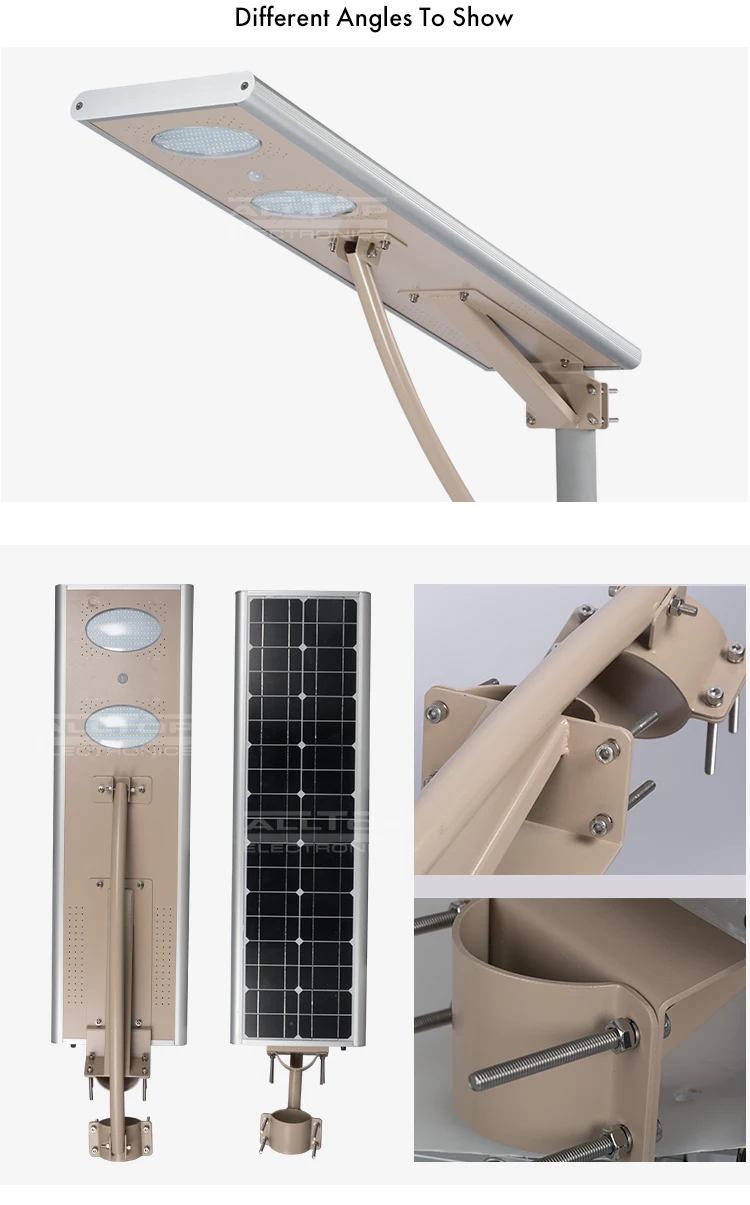 High quality waterproof aluminum all in one solar 40w street led lights