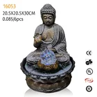 Direct sale resin portrait resin buddha statue water fountains