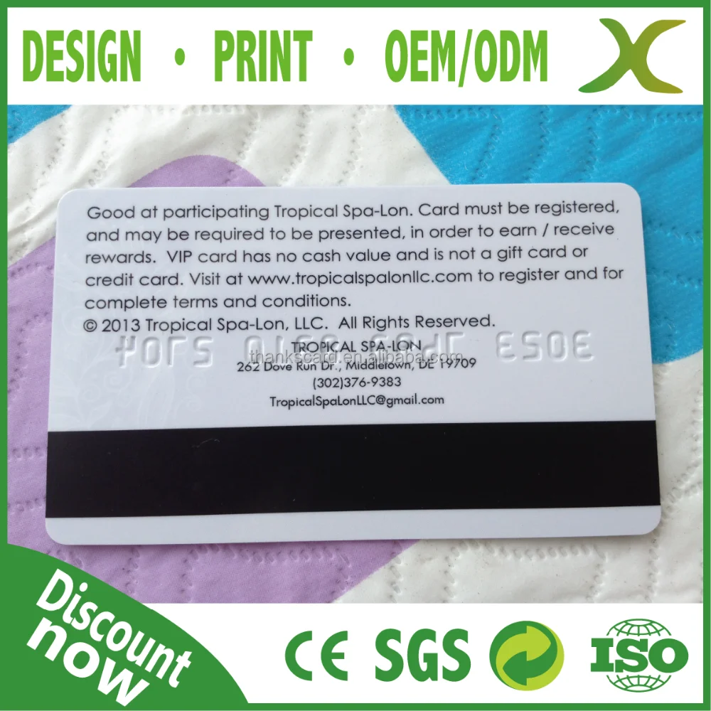 china pvc loyalty card