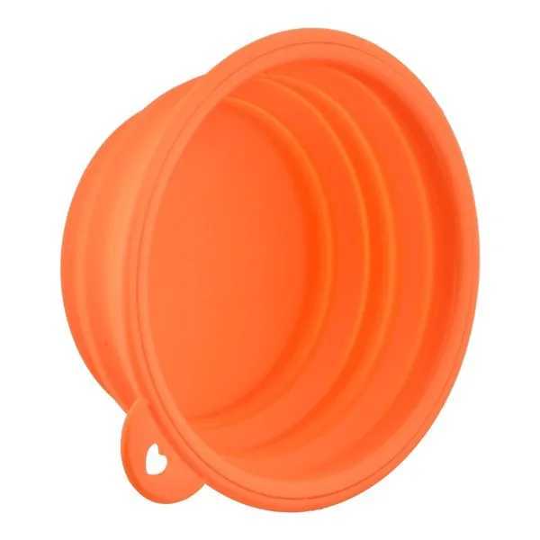 Pet Dog Foldable Silicone Collapsible Bowl
