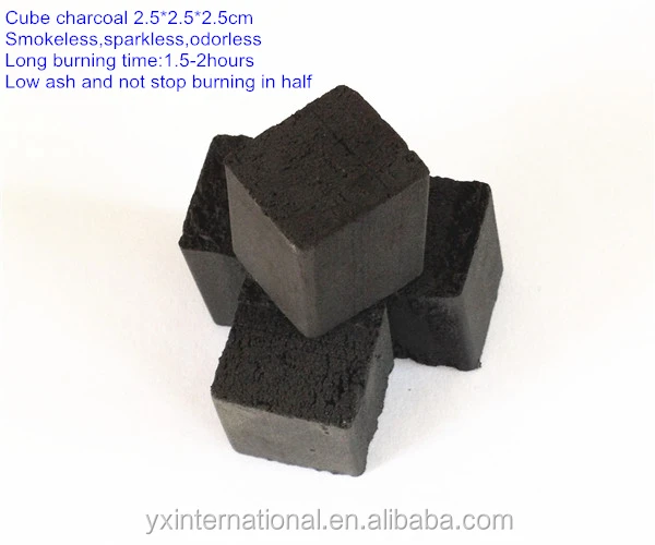 5*2.5*2.5cm high quality bamboo charcoal al fakher tobacco