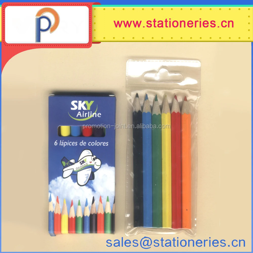 6pcs hb pencil,non-toxic coloured pencil set