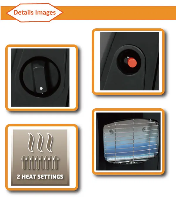 Gas Heater, LPG, H5206 - detail 2