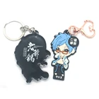 Vograce Customized Logo Two Sided Print Transparent Anime Charm Wholesale Promotion PVC Keychain