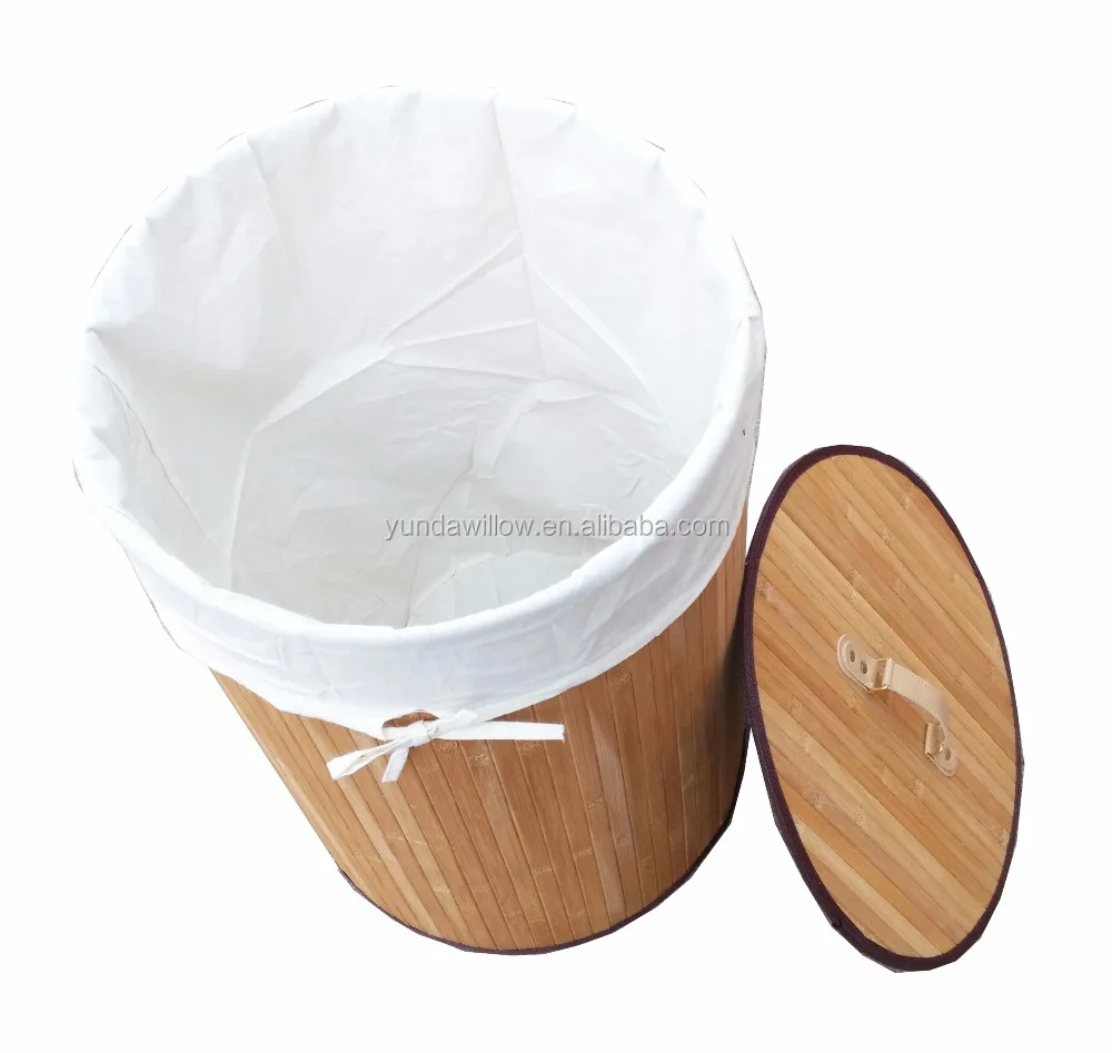 folding bamboo laundry basket