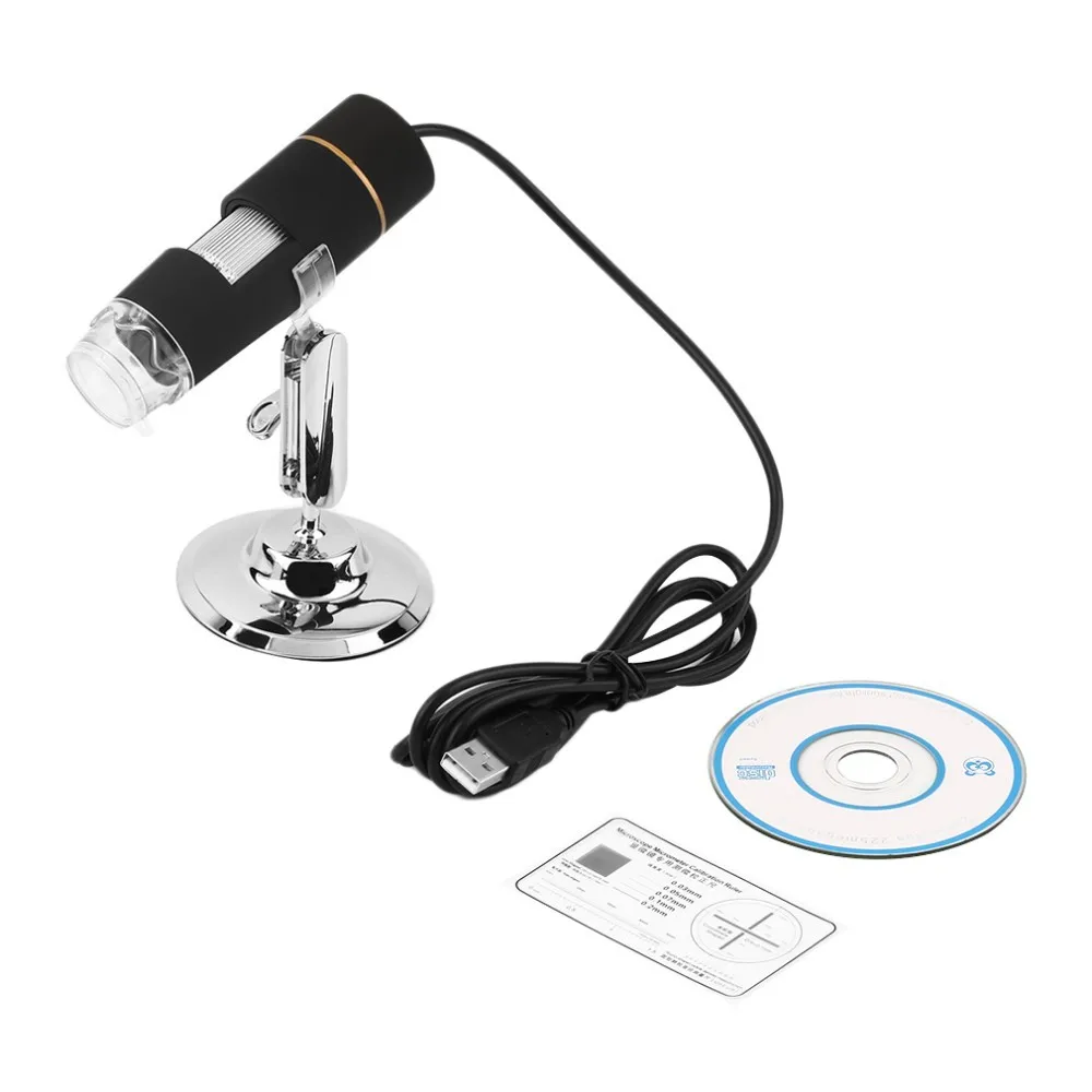2017 Brand New Digital 50-500X 2MP USB 3.0 8LED Microscope Endoscope Video Camera Magnifier with Stand