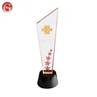 Crystal Trophy Trophy Clear Customized Name Engravable K9 Crystal Trophy