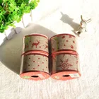 Wedding Party DIY Natural Jute Ribbon Wired Christmas Bow Ribbon