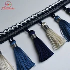 High quality polyester plastic tassel trim for garment accessories and clothing