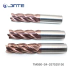 HRC60 Carbide 4 Flute Flat End Mill 25mm CNC Milling Cutter for Stainless
