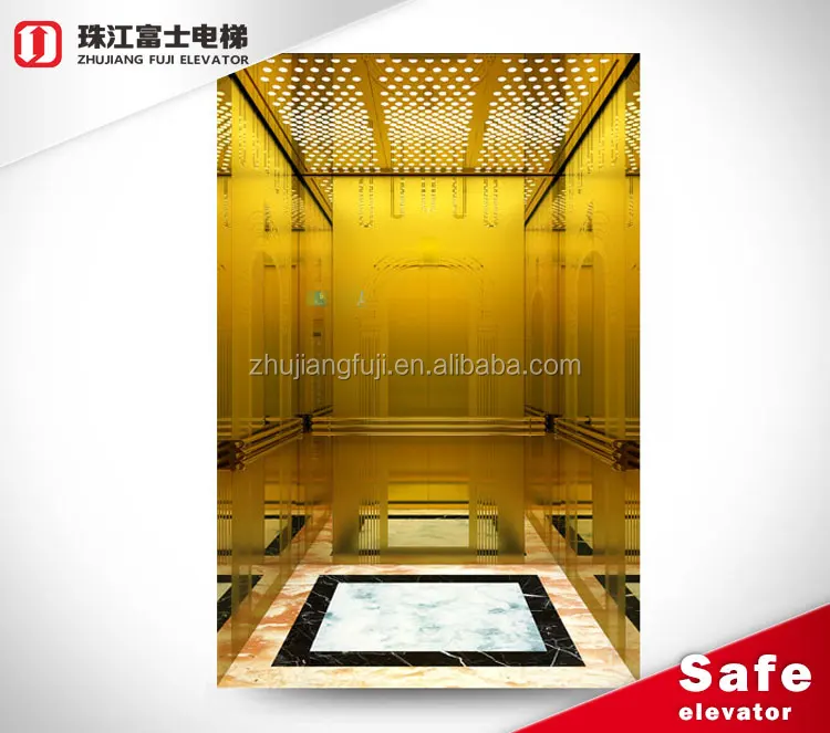 ZhuJiangFuJi 4 6 8 Person Elevator Lift Passenger Painted Steel Passenger Elevator