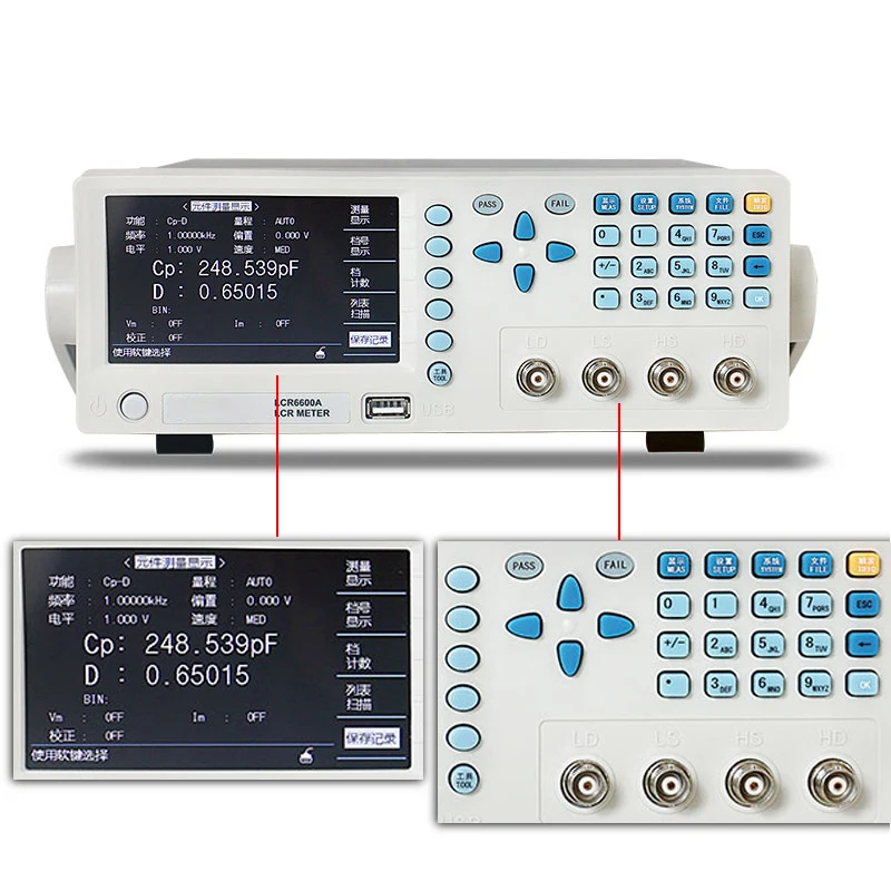 Lcr A Hz Khz High Precision Digital Lcr Meter Tester Bridge