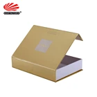 Golden Magnetic Closure Rigid Personalized Luxury Bespoke Logo Custom Hair Packaging Boxes