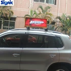shenzhen factory Led light display taxi top advertising signs