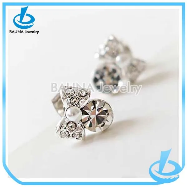 bowknot stud earring