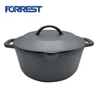Cast iron camping dutch oven cookware 4.6Land 6L