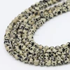 Trade Assurance order fashion jewelry making material 8mm natural loose dalmatian jasper gem stone beads for jewelry making