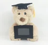 Hot 20cm Dr.Bear Plush Toy With Doctorial Hat And Photo Frame Stuffed Graduation Bear Doll College Student Graduation Gift