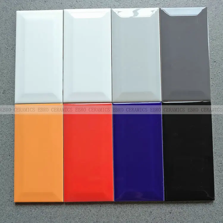 2017 hotsale glazed back splash ceramic tile wall 10x20 cm 7.5x15 cm 10x10 cm 10x30 cm