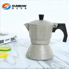 Aluminum moka pot espresso coffee maker