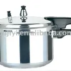 6l aluminium polished pressure cooker with glass lid