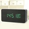 Custom High Quality Mini Wooden Table Led Electronic Digital Alarm Clock
