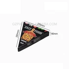Black design printing labels triangle pizza tray box