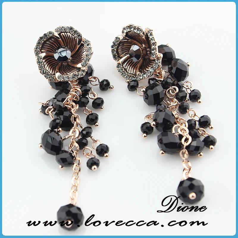 New Products fashion Europe style earring for women ,crystal lady earring for decor
