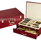 Stainless Steel Pcs Set Cutlery 72 Pcs Travel Cutlery Set Packing in the Wooden Case