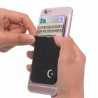 Elastic Lycra Cell Phone Wallet Case Credit ID Card Holder Pocket Stick On 3M Adhesive
