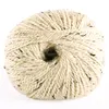 2014 Best selling fancy blended merino alpaca wool yarn with creamy yellow color