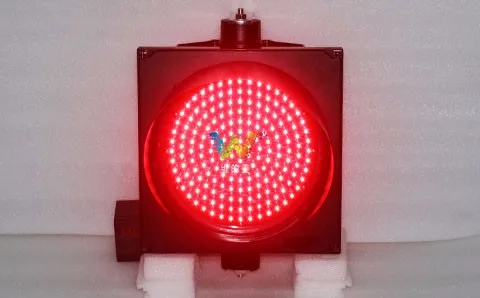 High brightness single light 200mm red LED traffic signal light