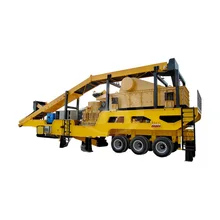 Top Mobile Crushing Screening Plant Wheel Mounted Portable Stone Crusher For Sale