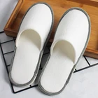 Factory Supplier Eco Friendly Eva Sole Fleece Fabric Disposable Washable Hotel Slipper