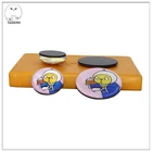 Souvenir Fridge Magnet Set Epoxy Resin Round Shape