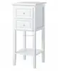 White 2 Drawer With Shelf Home Chest Drawer Modern Wooden Bedroom Furniture