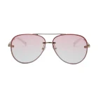2018 Wholesale Round Shape Vogue Design Custom Logo Metal Women Polarized Sunglass