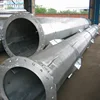 Steel Hot dip Galvanized monopole with slip joint or flange joint factory price tower pole