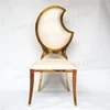 gold plated angel wing stainless steel modern wedding dinning modern chair