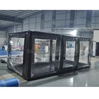Outdoor Waterproof inflatable car wash tent airtight car capsule